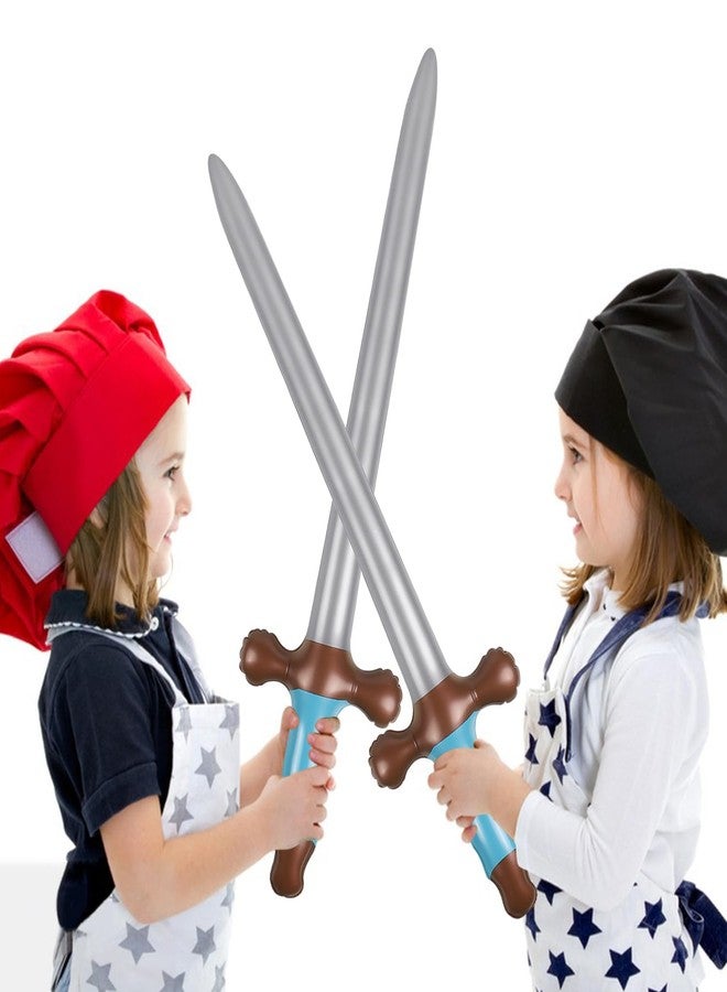 EVERMARKET 9 Pcs Inflatable Swords Inflatable Pirates Sword Pirate Party Favors for Birthday Swimming Pool Party Cosplay Halloween Costume Accessories Stage Props, 24 Inch - Image 4
